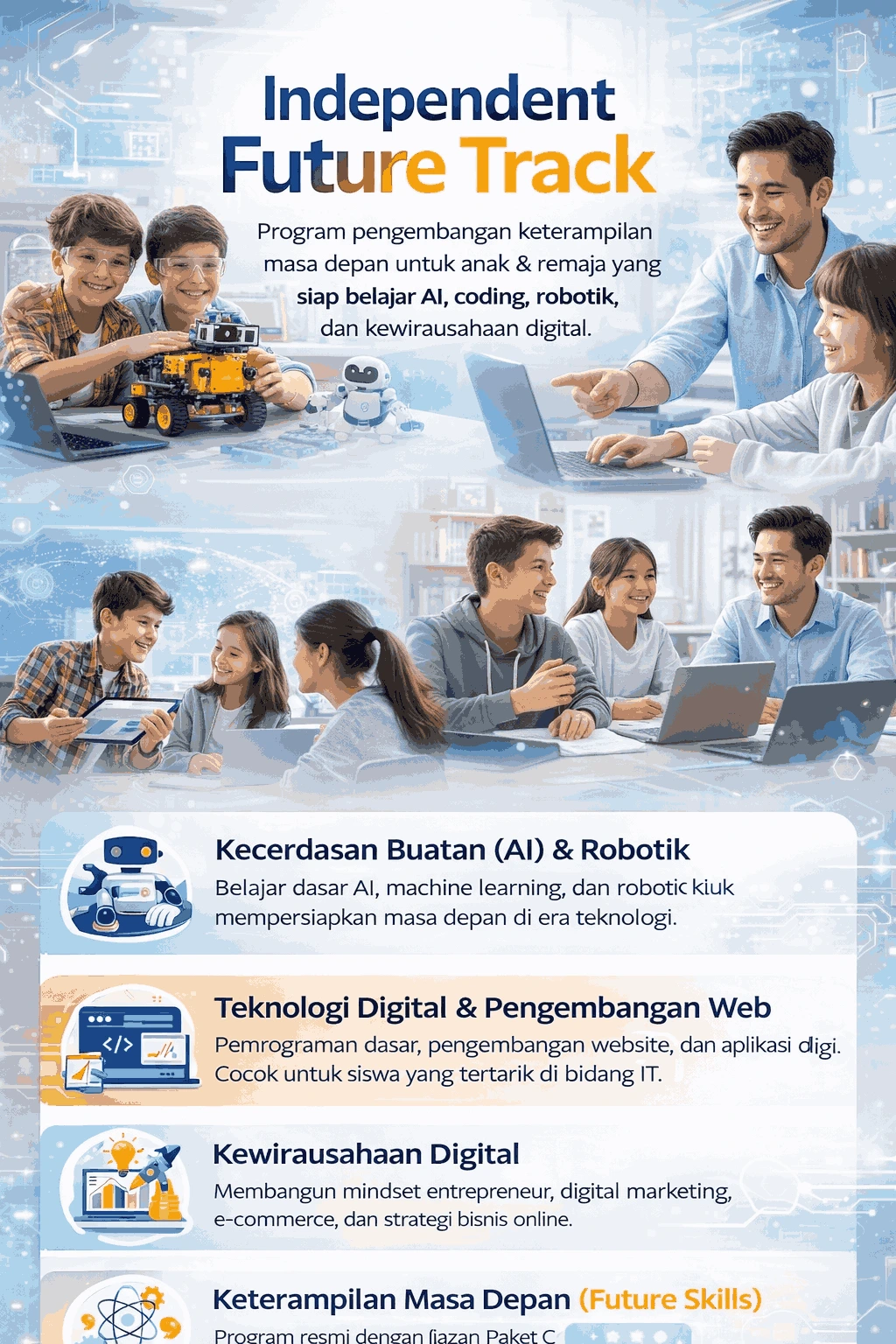 Program Kami Independent Future Track - AI, Digital, Wirausaha